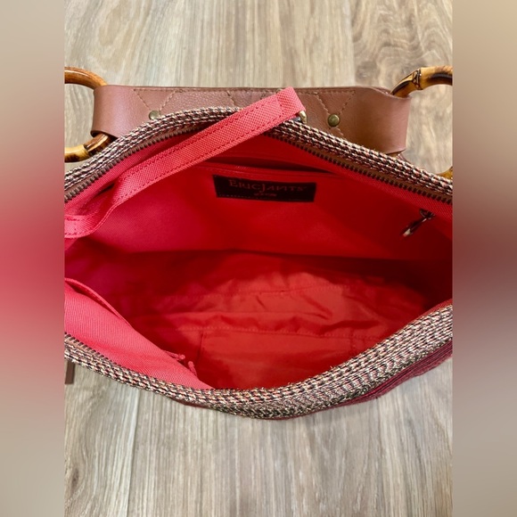 ERIC JAVITS NEW YORK Woven Boho Tassel Hobo Bag LNC FIRM - Picture 5 of 6